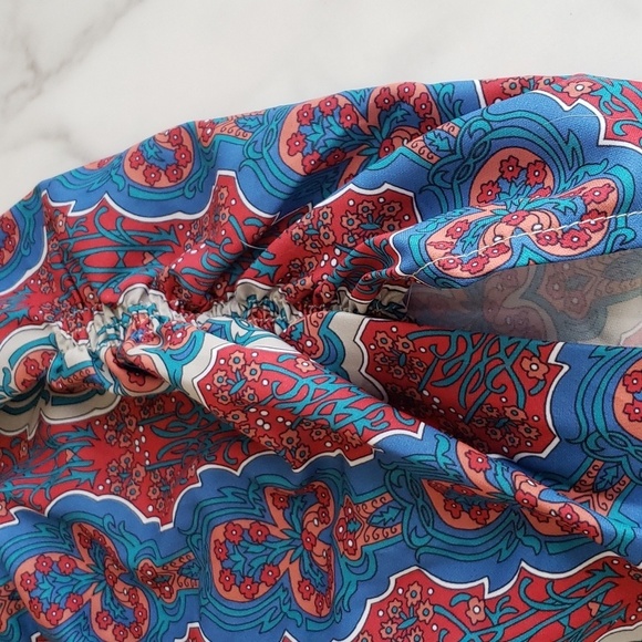 Urban Coco Bohemian Split V- Neck Tassle Tie Side Slit Swimsuit Cover-up Size XL - Picture 9 of 13